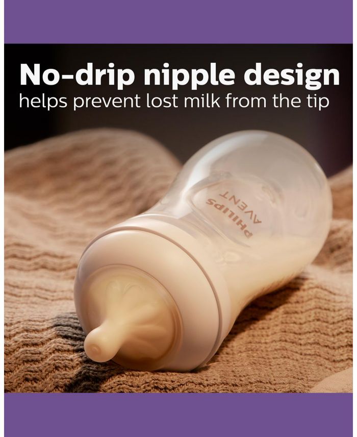 Natural Baby Bottle with Natural Response Nipple Newborn Baby Gift Set
