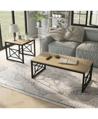 Bonanza Wood Coffee Table Set, 2-Piece