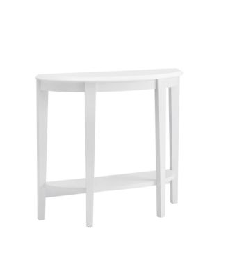 Yara Half-Moon Console Table with Shelf