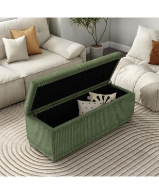 Lyla Chenille Rectangle Storage Bench