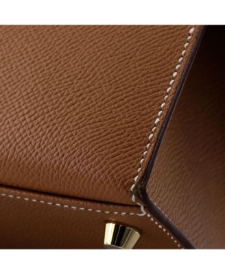 Kelly 25 Handbag Brown Epsom with Gold Hardware