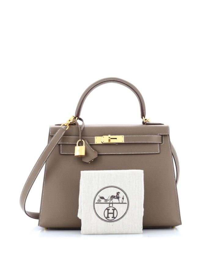 Kelly 28 Handbag Epsom with Gold Hardware