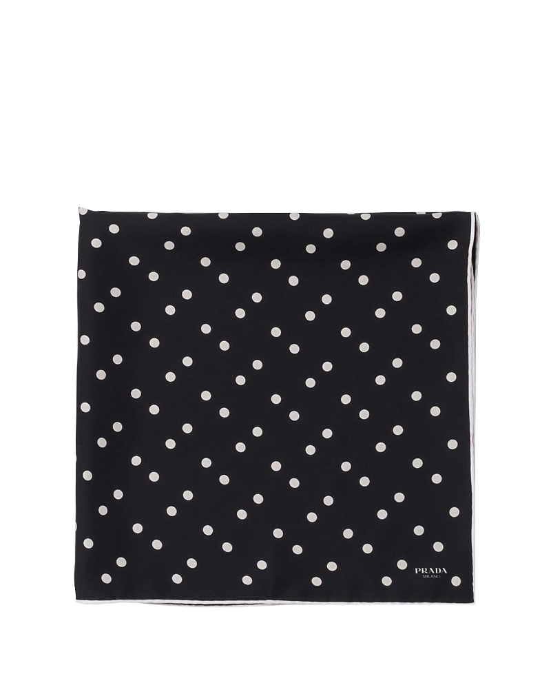 Prada Printed Silk Twill Scarf