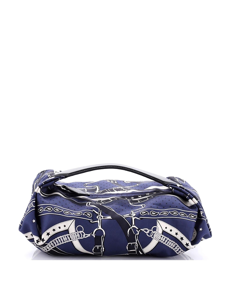 Pre-owned Pre-owned Hermes Hermes Balusoie Bag Printed Silk And Leather