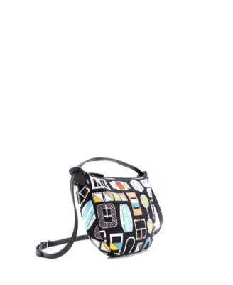 Sursoie To Go Pouch Printed Silk and Leather