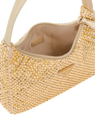 Re-Edition Satin Mini-Bag with Crystals