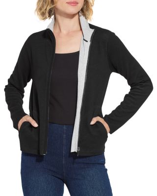 Lyssé - Reversible Cashmere Zip Up Cardigan