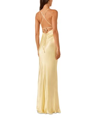 La Lune Lace Up Back Maxi Dress