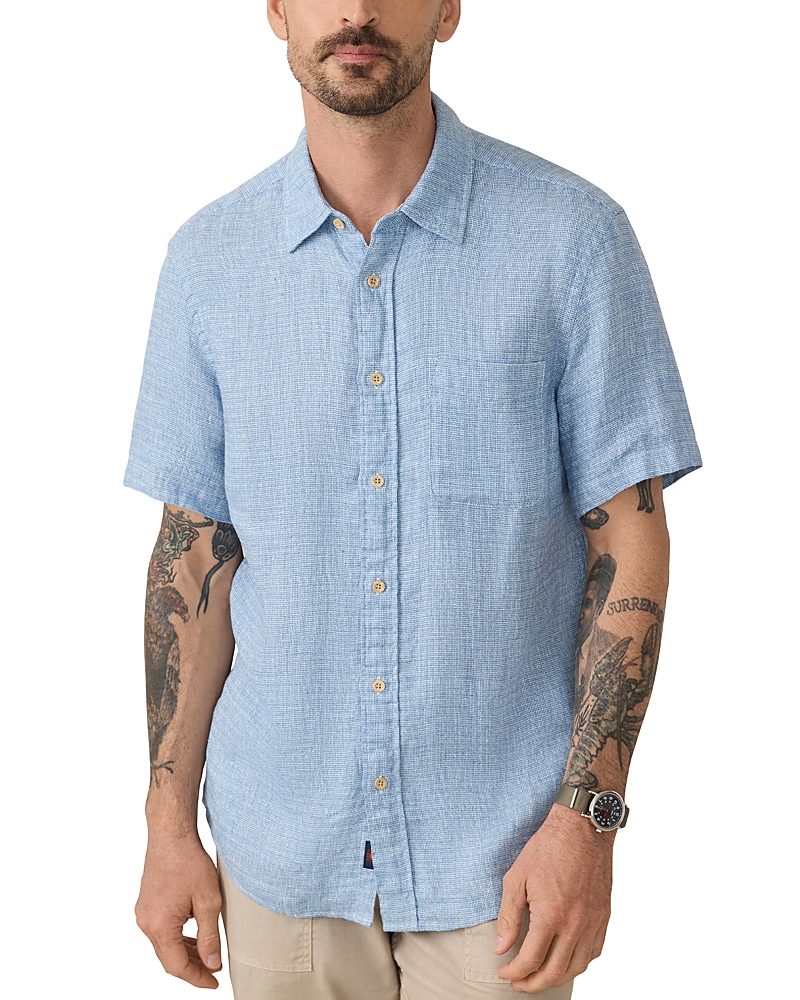 Faherty Short Sleeve Palma Linen Shirt
