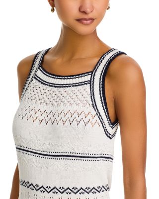 Pointelle Crochet Tank Top - Exclusive