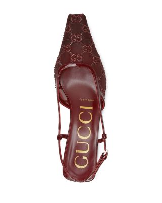 Women's GG Pointed Toe Slingback Pumps