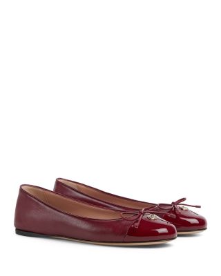 Women's New Marmont GG Leather Ballet Flats