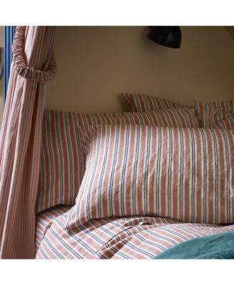 Sommerley Stripe Pillowcase Pair Linen Blend, King