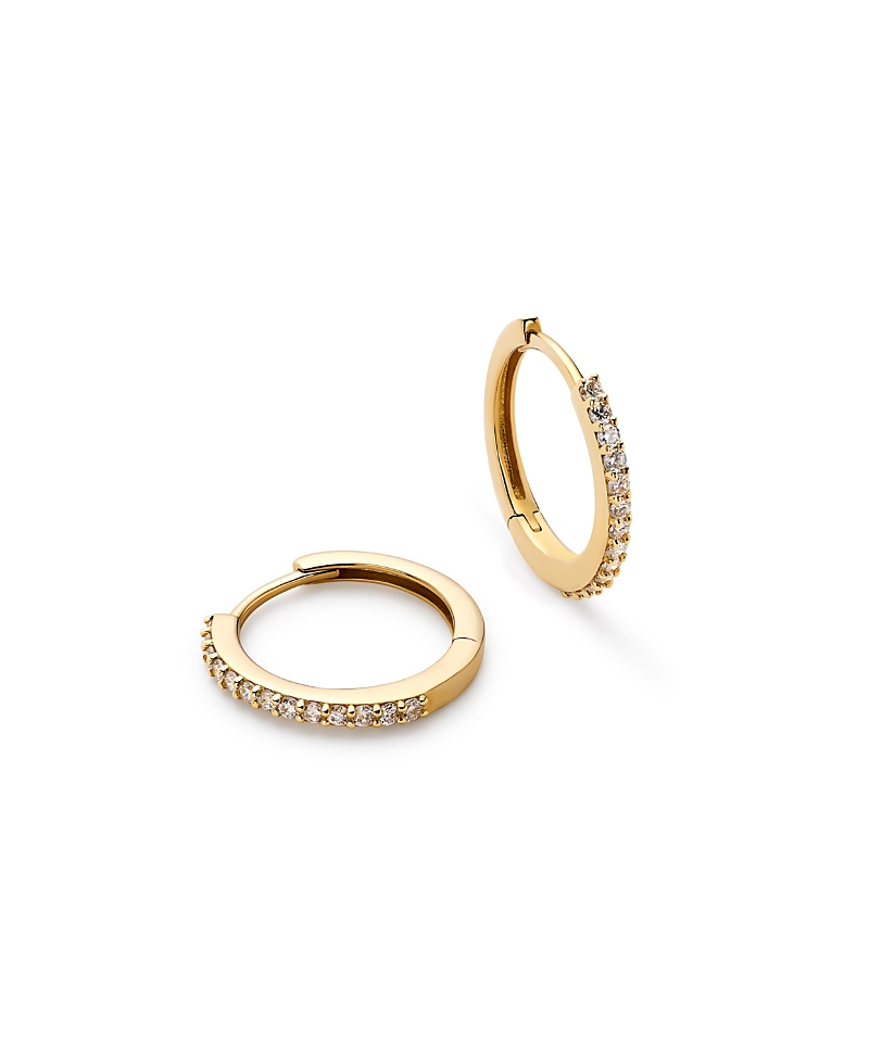 Ana Luisa Lab Grown Diamond Huggie Medium Hoop Earrings