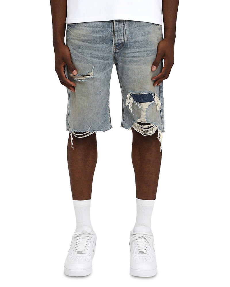 Purple Brand Faros Relaxed Fit Patched Shorts
