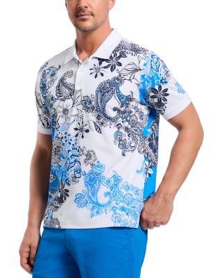 Orzell Floral & Paisley Knit Polo