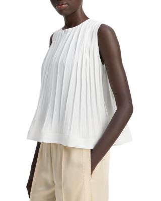 Pleated A Line Top