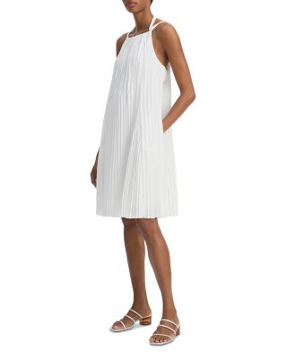 Pleated A Line Pintucked Dress
