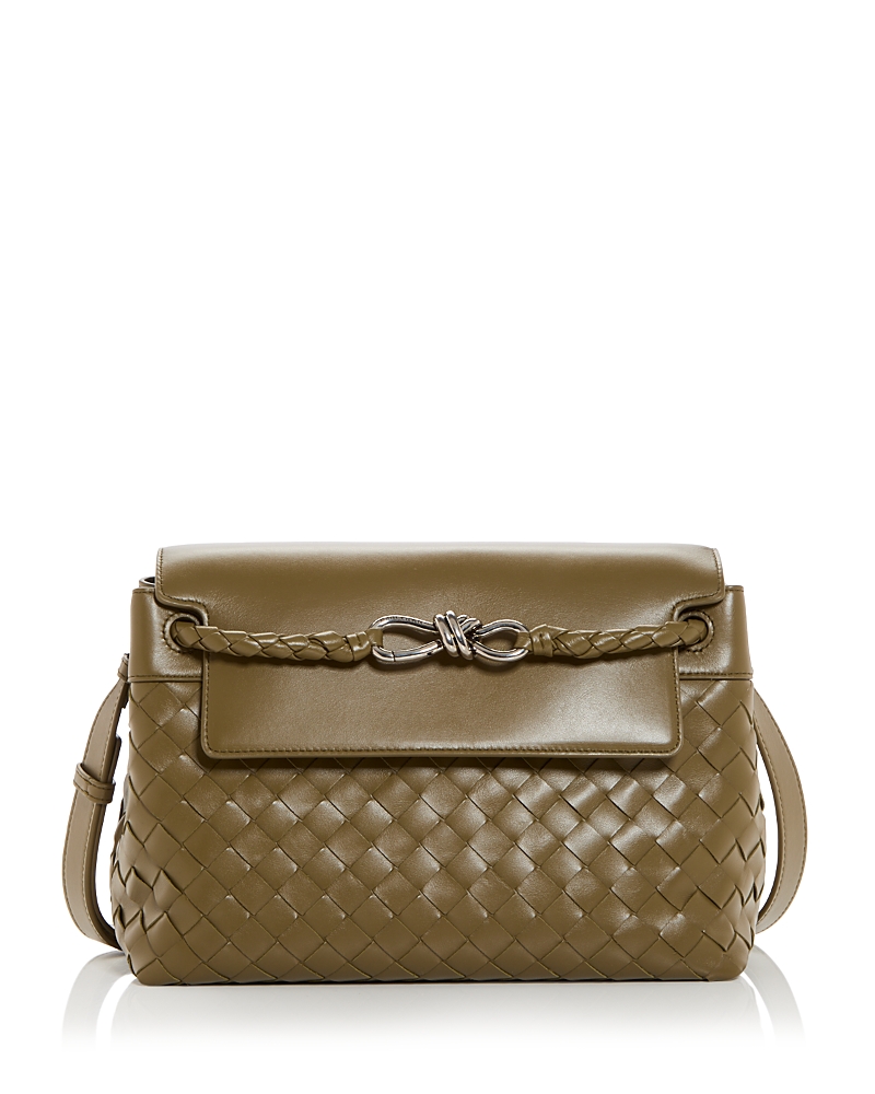 Bottega Veneta Andiamo Intrecciato Leather Crossbody Bag