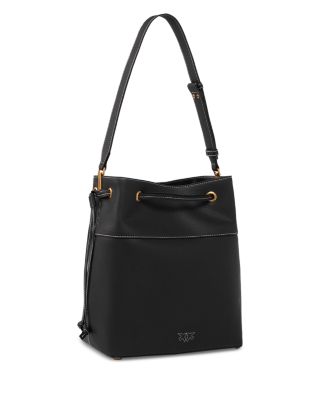 Secchiello Classic Leather Bucket Bag