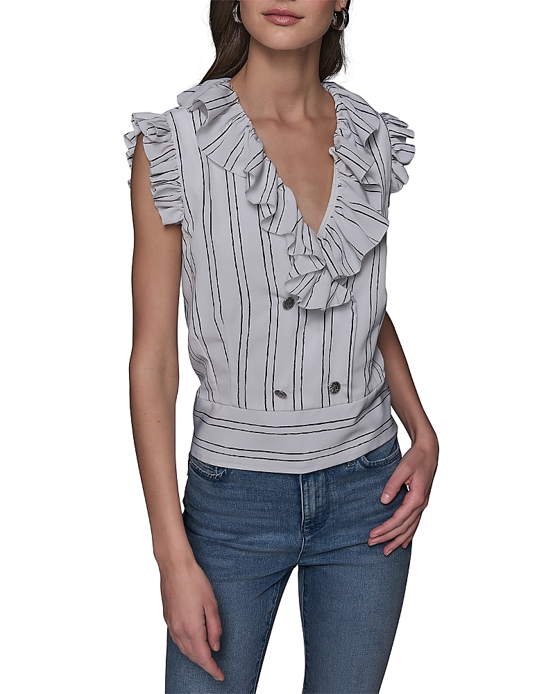 Shop Karl Lagerfeld Ruffled Blouse