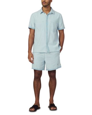 Reversed Loose Fit Chambray Shorts