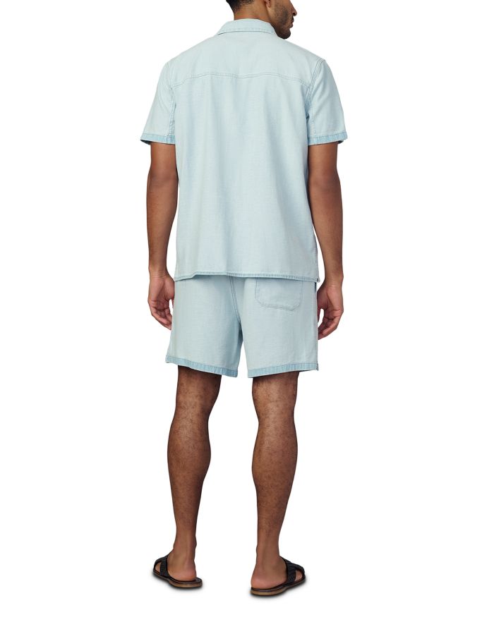 Regular Fit Reverse Chambray Short Sleeve Shirt