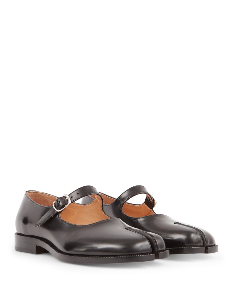 Maison Margiela Tabi Mary Janes in Black
