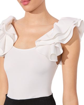 Tawny Ruffle Sleeve Bodysuit