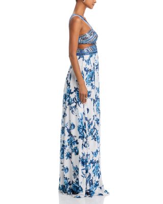 Annistyn Embellished Floral Gown