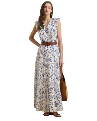 Ralph Lauren - Floral Cotton Voile Tiered Maxi Dress