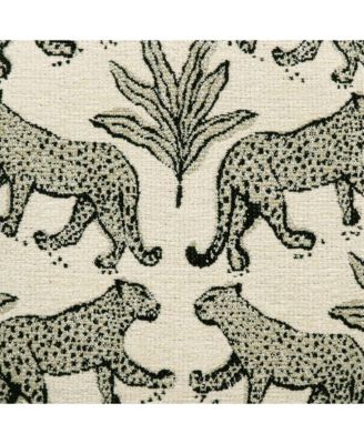 Dex Leopard Jacquard Ottoman
