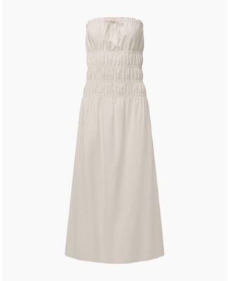 Air Linen Smocked Maxi Dress