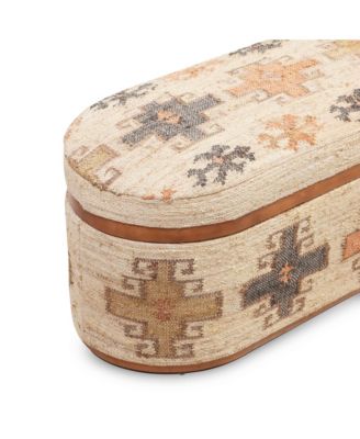 Olivier Oval Storage Ottoman