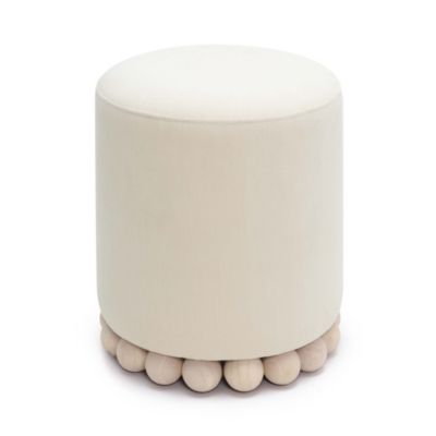 Dex Upcycled Fabric Ottoman