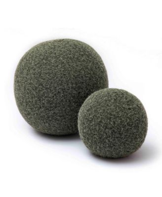 Boba Long Faux Mohair 9" Ball Pillow