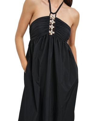 Palazzo Halter Maxi Dress