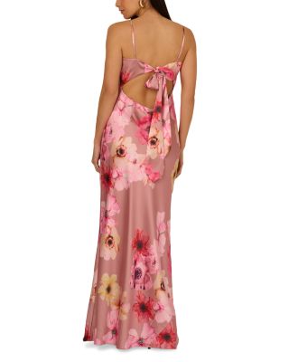 Printed Sateen Gown