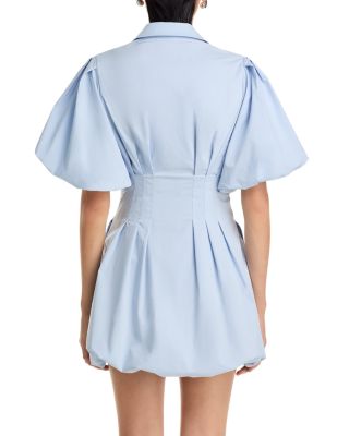 Cleo Balloon Pintuck Mini Dress  