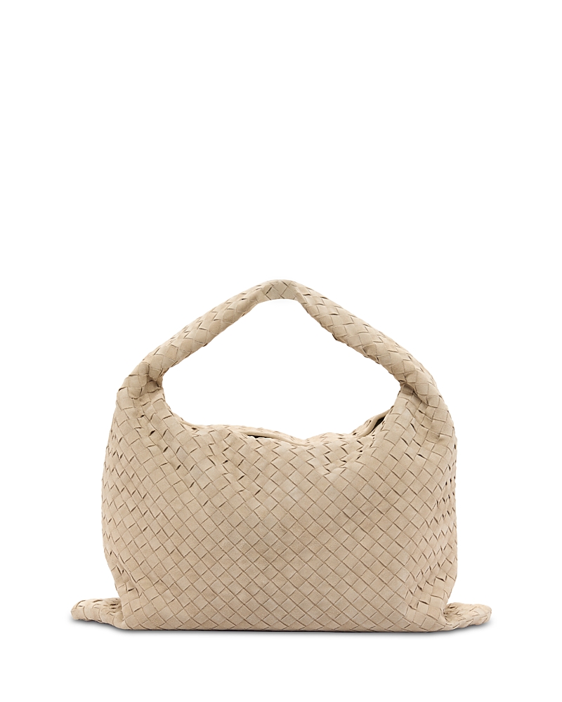 Bottega Veneta Large Hop Intrecciato Leather Shoulder Bag