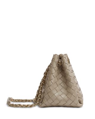 Small Parachute Intrecciato Leather Shoulder Bag