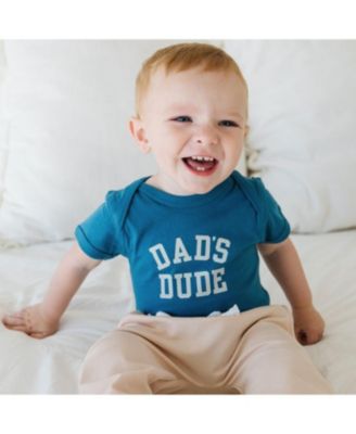 Boys' Dad's Dude Short Sleeve Bodysuit - Baby