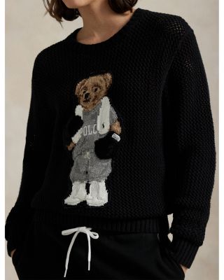 Polo Bear Cotton Crewneck Sweater