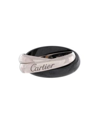 Pre-Owned Cartier - Trinity Ring 18K White Gold and Ceramic