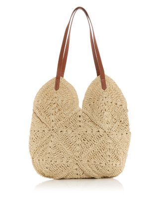 AQUA - Scalloped Woven Tote - Exclusive