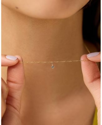 Solid Gold - Birthstone Necklace