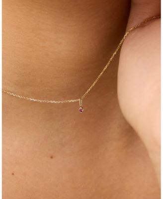 Solid Gold - Birthstone Necklace