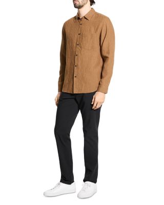  Irving Long Sleeve Linen Shirt in Summer Stripe
