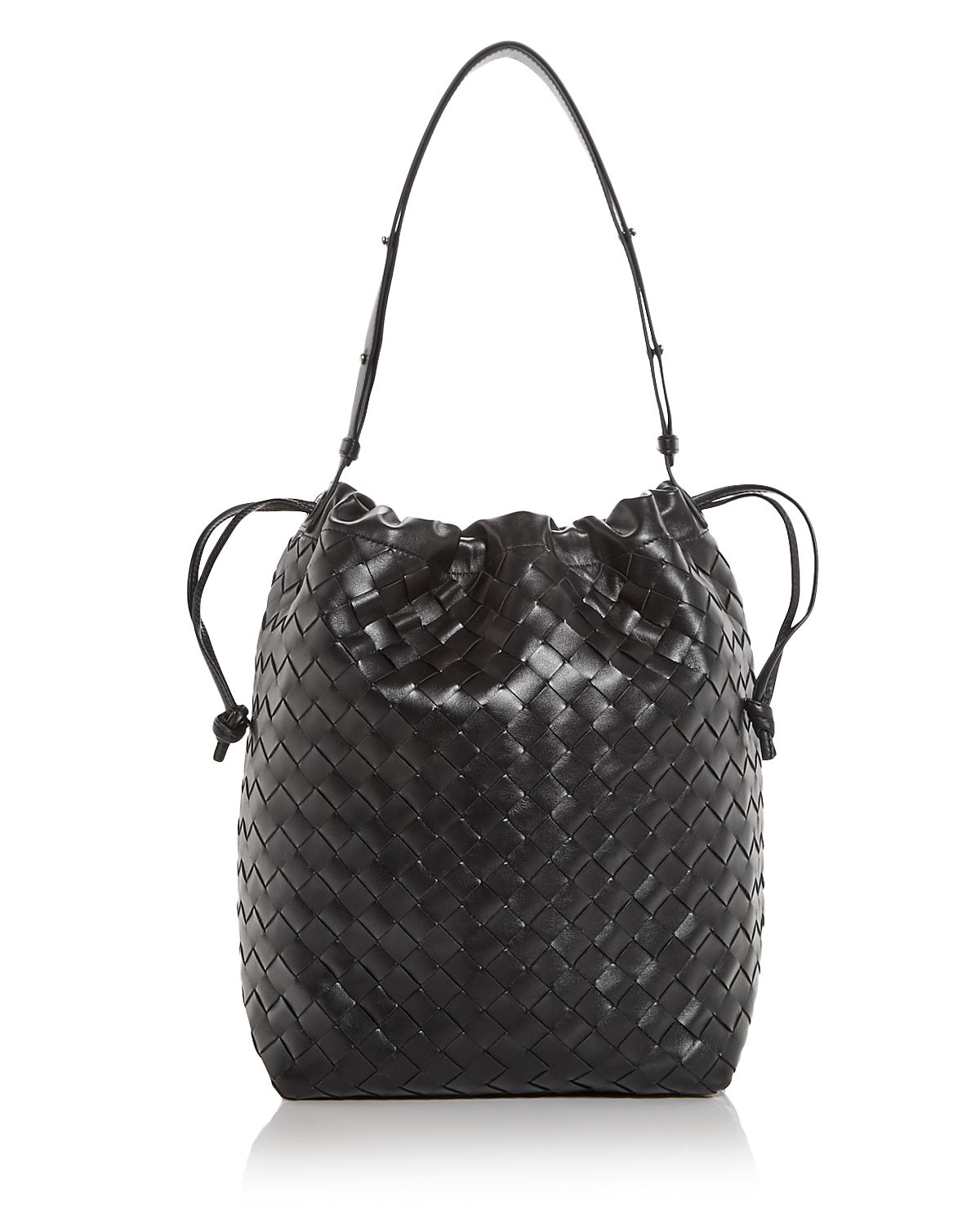 Bottega Veneta Avenue Intrecciato Leather Shoulder Bag