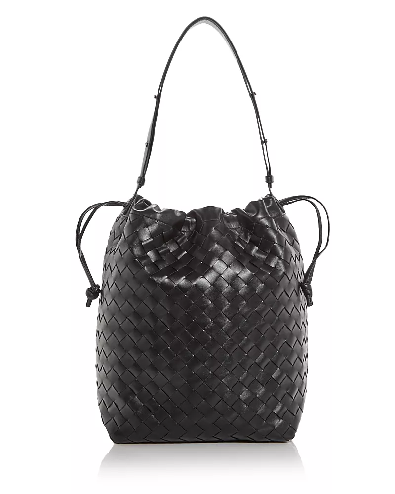Bottega Veneta Avenue Intrecciato Leather Shoulder Bag